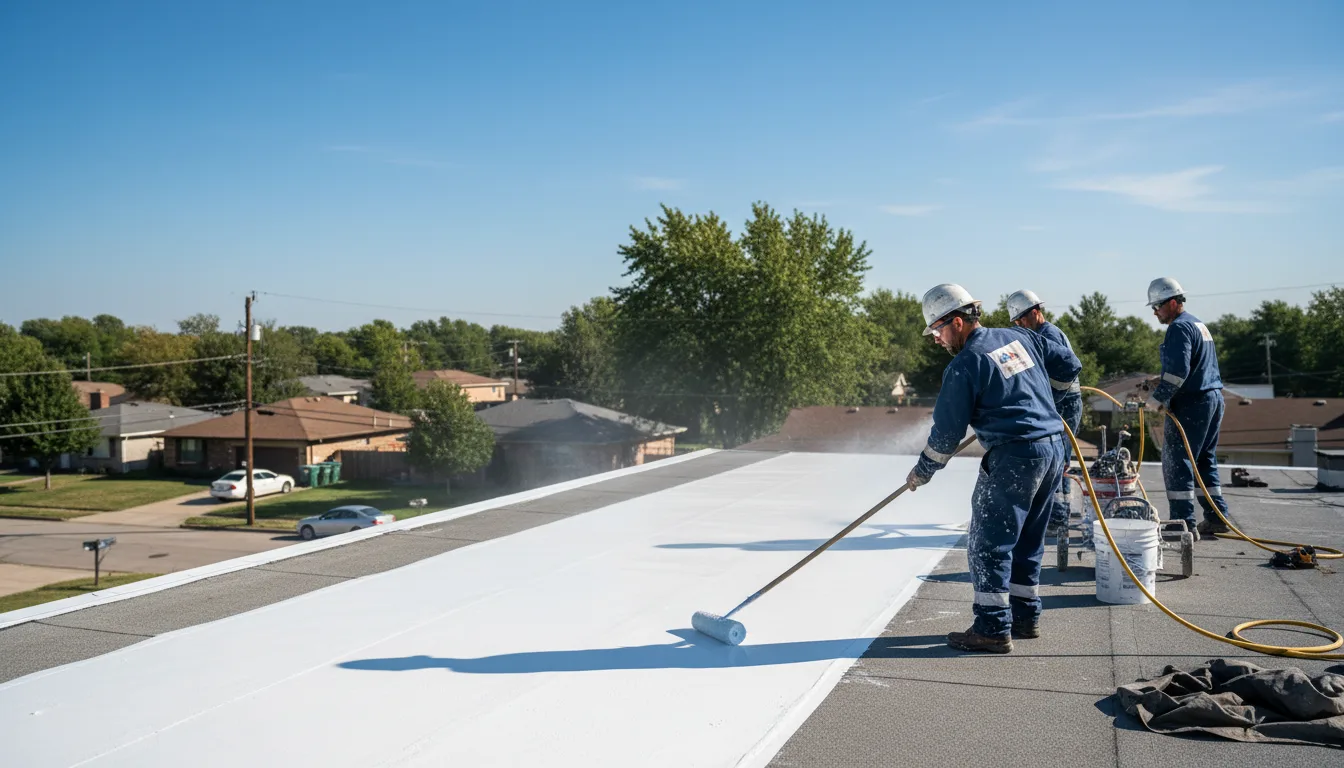 Commercial roof coating in Yatesboro, PA near me